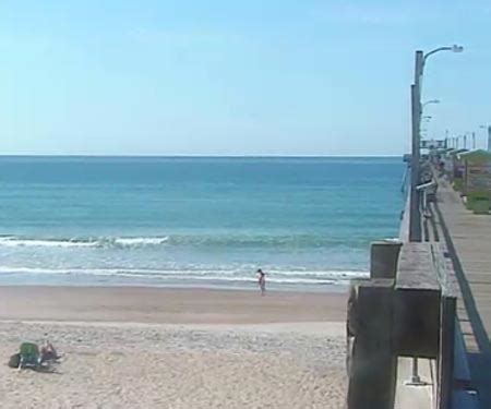 Semi clean/sideshore texture and current in the morning with NNE winds 20-25mph. . Eilivesurf cam